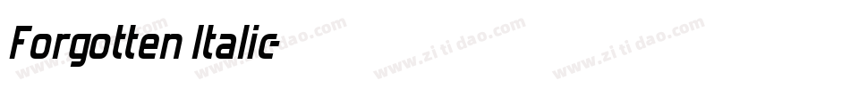 Forgotten Italic字体转换